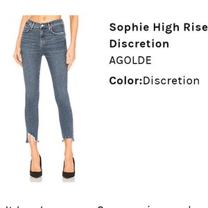 Agolde Sophie High Rise Crop Jeans